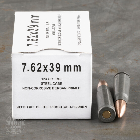 1000rds – 7.62x39 Klimovsk 123gr. FMJ Ammo