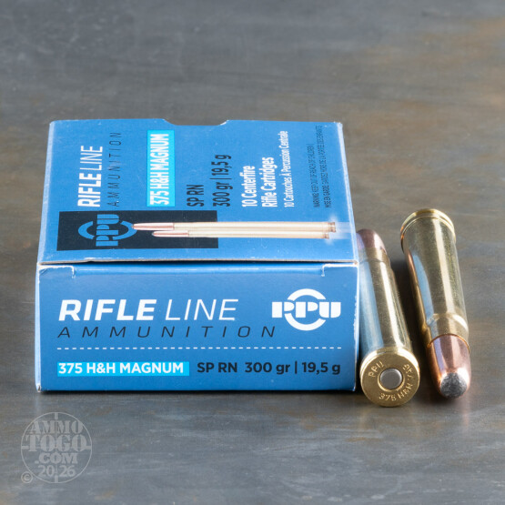 10rds – 375 H&H Mag Prvi Partizan  300gr. SPRN Ammo