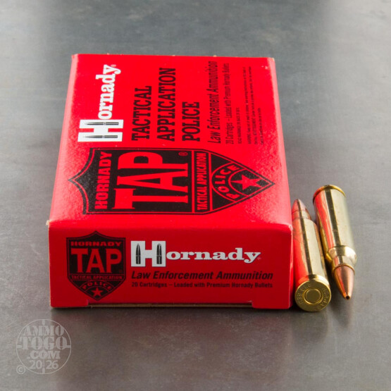 20rds - .223 Hornady TAP LE 75gr. HP Ammo
