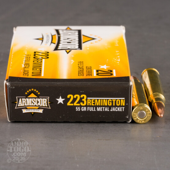 20rds - 223 ARMSCOR USA Precision 55gr. Full Metal Jacket Ammo