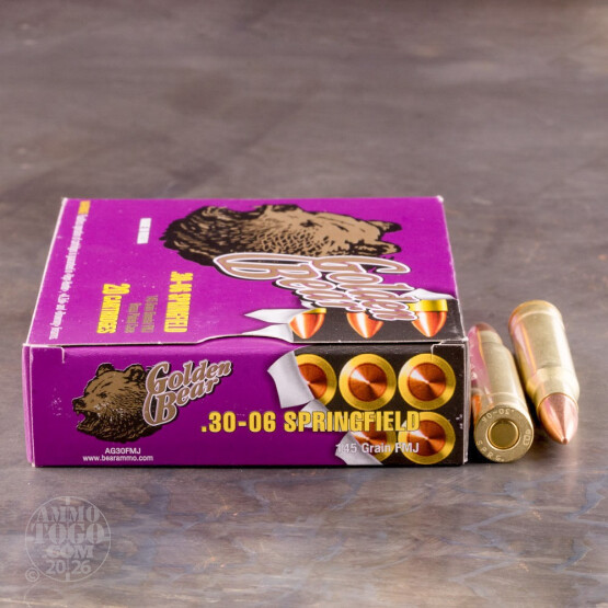 500rds - 30-06 Golden Bear 145gr. FMJ Ammo