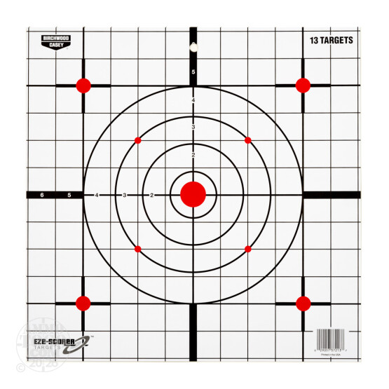1 - Birchwood Casey Eze-Scorer 12" Sight-in Paper Target 13 Pack
