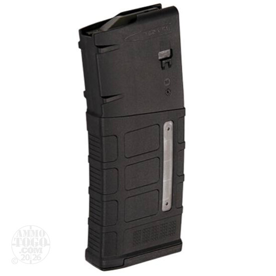1 - Magpul PMAG LR/SR Gen M3 Window 25rd Black Polymer Magazine