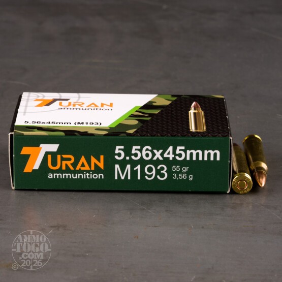 750rds – 5.56x45 Turan 55gr. FMJ Ammo