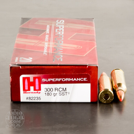 20rds - 300 RCM Hornady Superformance 180gr. SST Polymer Tip Ammo