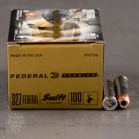20rds – 327 Federal Magnum Federal 100gr. A-Frame Ammo