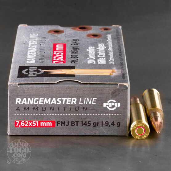 20rds – 7.62x51 Prvi Partizan 145gr. FMJBT Ammo