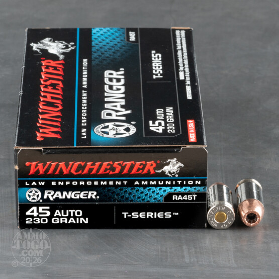 500rds - 45 ACP Winchester Ranger Talon 230gr. HP Ammo