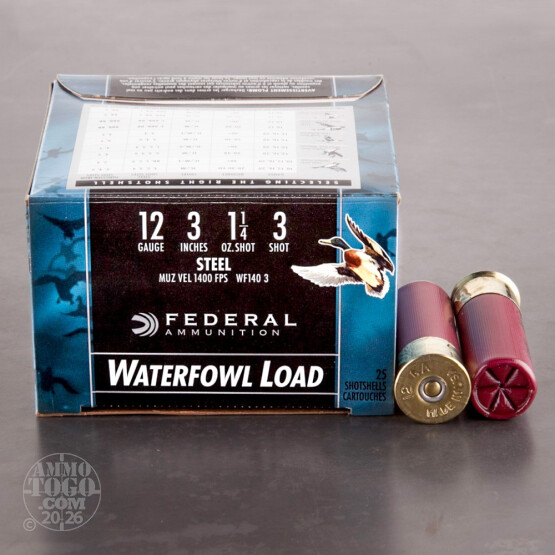 25rds – 12 Gauge Federal Speed-Shok 3" 1-1/4oz. #3 Steel Shot Ammo
