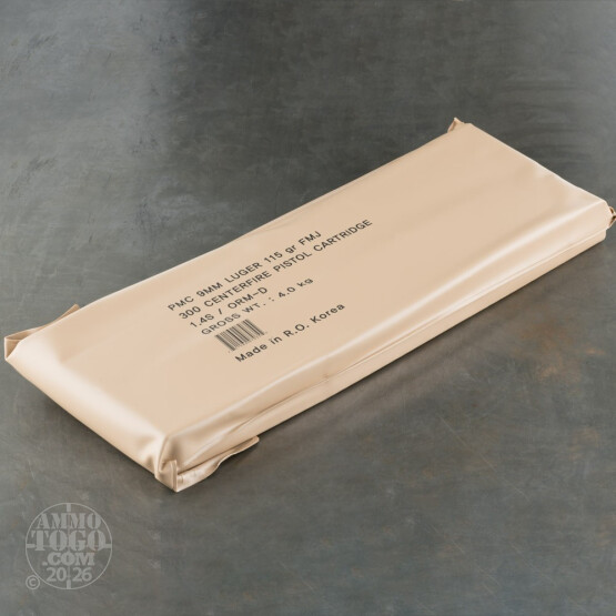 900rds – 9mm PMC Battle Pack 115gr. FMJ Ammo 
