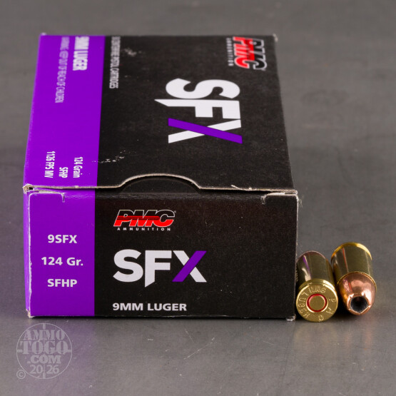 1000rds – 9mm PMC SFX 124gr. JHP Ammo