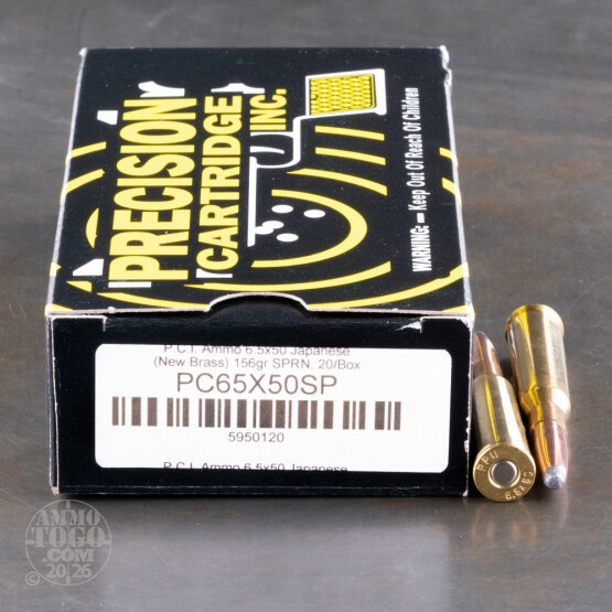 20rds - 6.5 Jap PCI 156gr. SPRN Ammo