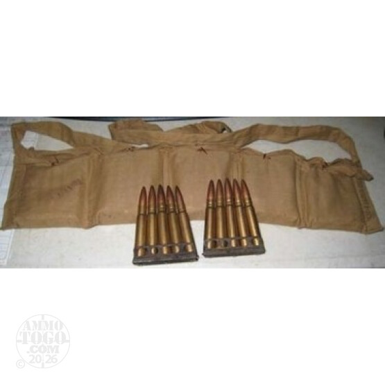 50rds - 303 British Military Ammo on Stripper Clips in Bando