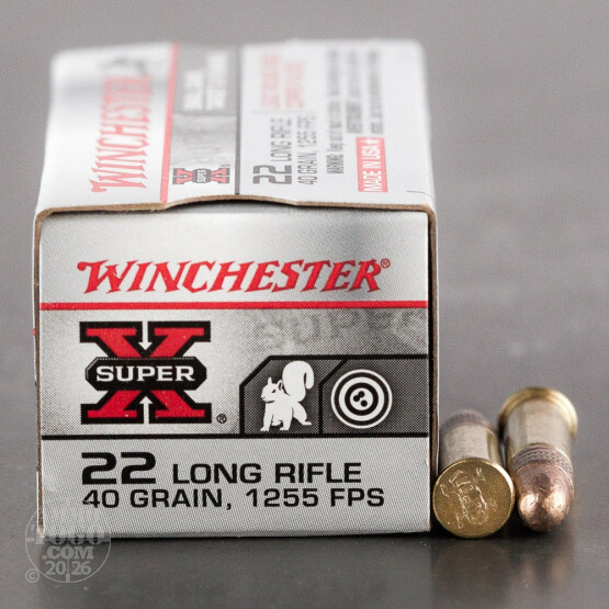 50rds - 22LR Winchester 40gr. Super-X High Velocity LRN Ammo