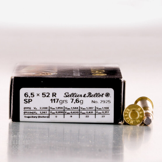 20rds - 25-35 Win. / 6.5x52R Sellier & Bellot 117gr. SP Ammo