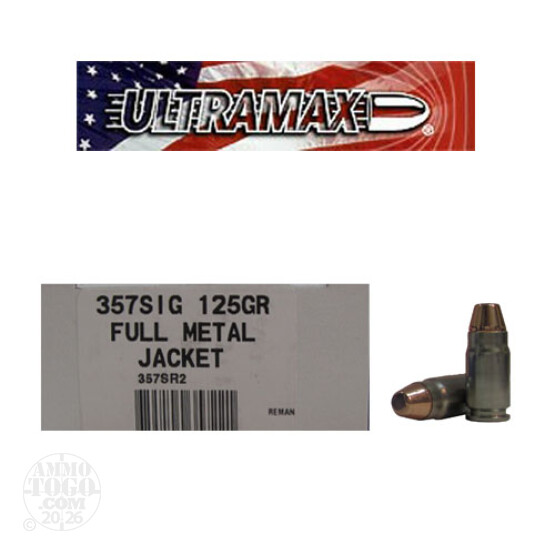 50rds - 357 Sig Ultramax 125gr. FMJ Ammo