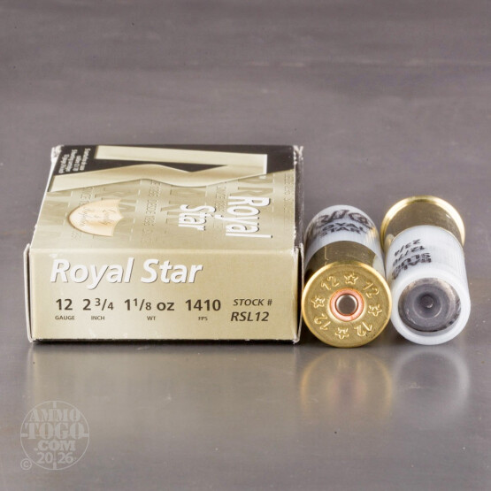 5rds - 12 Gauge Rio Royal Star 2 3/4" 1 1/8oz. Rifled Slug Ammo