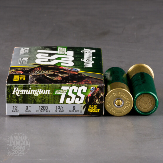 5rds – 12 Gauge Remington Premier TSS 3" 1-3/4oz. #9 Shot Ammo