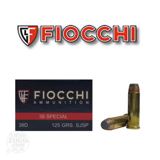 38 Special 125 gr SJSP Fiocchi Ammunition