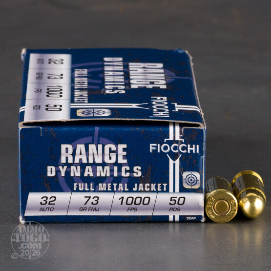 50rds - 32 Auto Fiocchi 73gr. FMJ Ammo