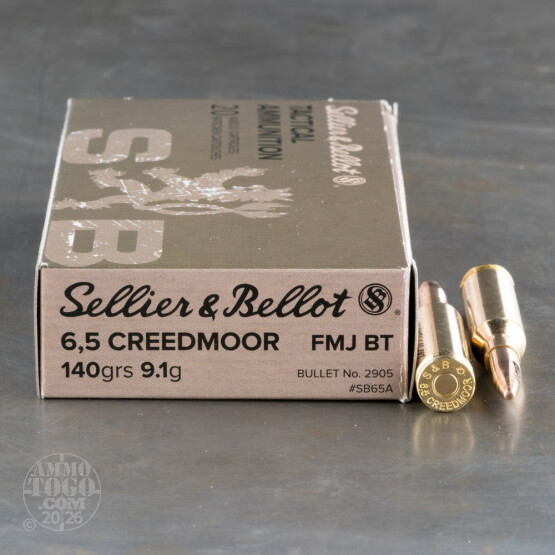 200rds – 6.5 Creedmoor Sellier & Bellot 140gr. FMJBT Ammo