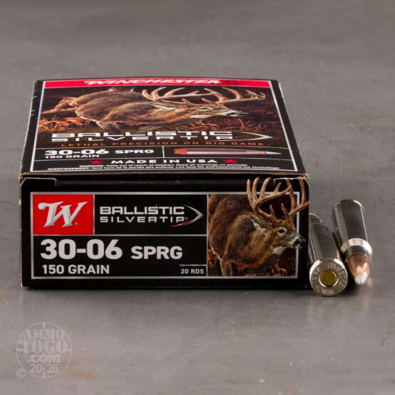 20rds - 30-06 Winchester 150gr. Supreme Ballistic Silvertip Ammo