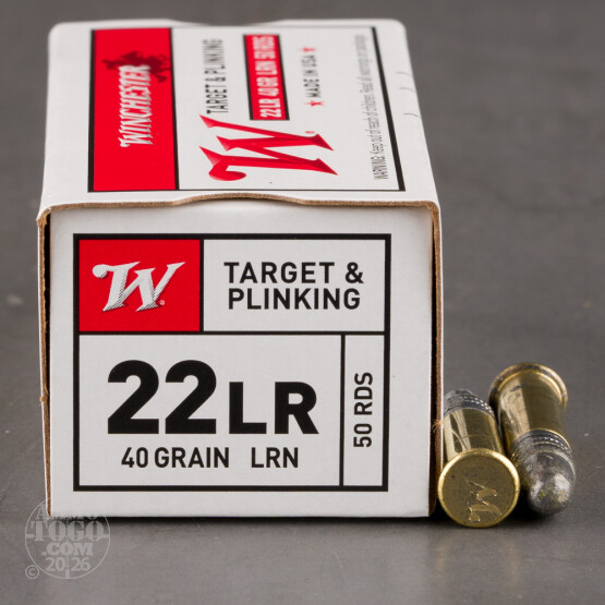 5000rds – 22 LR Winchester USA 40gr. LRN Ammo