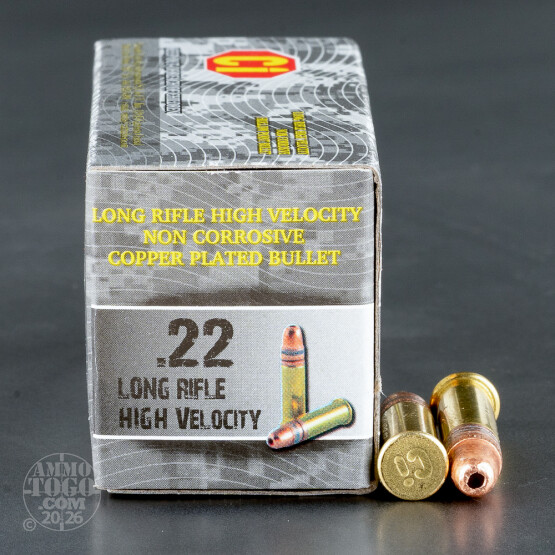 50rds – 22 LR Cascade Grey Camo 37gr. CPHP Ammo