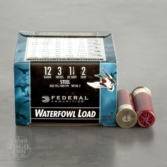 25rds – 12 Gauge Federal Speed-Shok 3" 1-1/4oz. #2 Steel Shot Ammo