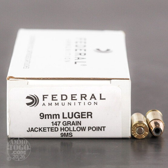 1000rds – 9mm Federal LE Hi-Shok 147gr. JHP Ammo