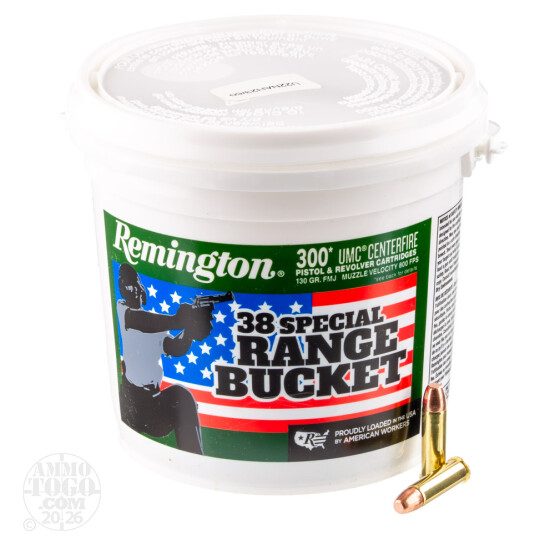 300rds – 38 Special Remington UMC 130gr. FMJ Ammo