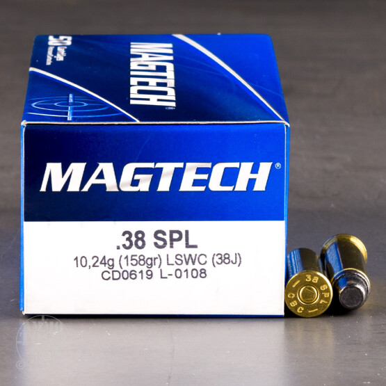 50rds – 38 Special Magtech 158gr. Lead Semi-Wadcutter Ammo