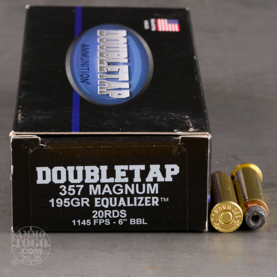 20rds – 357 Magnum Doubletap 195gr. Equalizer Ammo