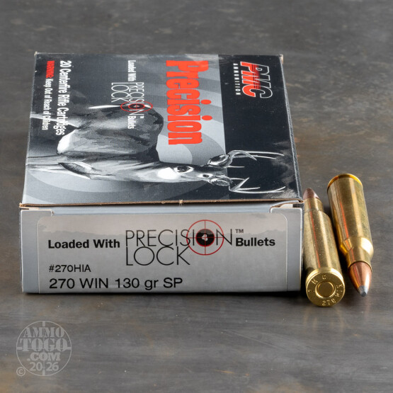 200rds – 270 Win PMC Precision 130gr. InterLock Ammo
