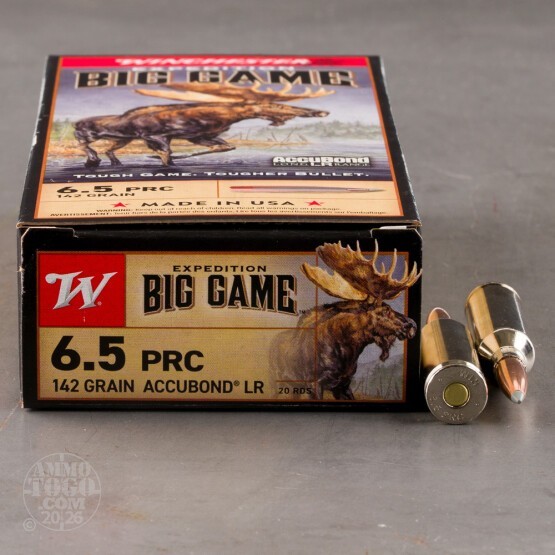 20rds – 6.5 PRC Winchester Expedition Big Game 142gr. AccuBond LR Ammo