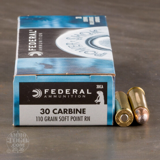 20rds - 30 Carbine Federal Power-Shok 110gr. SP Ammo
