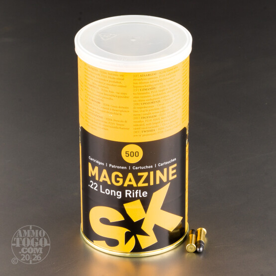 500rds – 22 LR SK Magazine 40gr. LRN Ammo