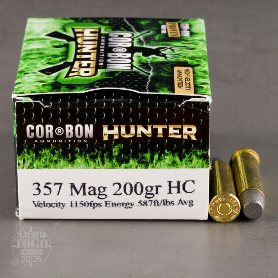 20rds - 357 Magnum Corbon 200gr. Hard Cast Ammo