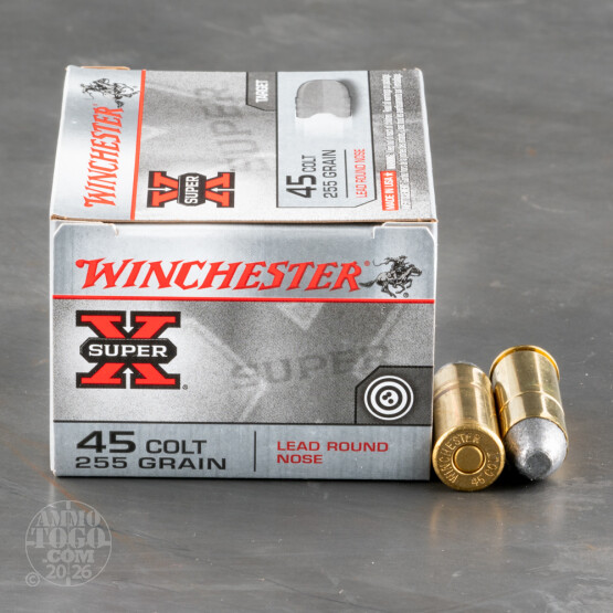 20rds - 45 Long Colt Winchester 255gr. LRN Ammo