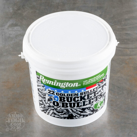 1400rds - 22LR Remington 36gr. Golden Bullet HP Bucket O' Bullets Ammo