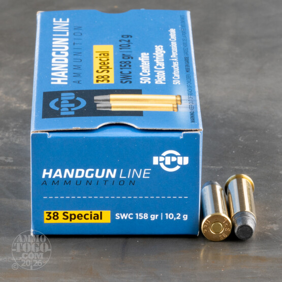 500rds – 38 Special Prvi Partizan 158gr. Semi-Wadcutter Ammo
