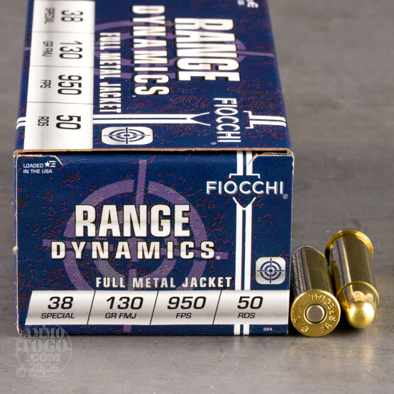 1000rds - 38 Special Fiocchi 130gr. FMJ Ammo