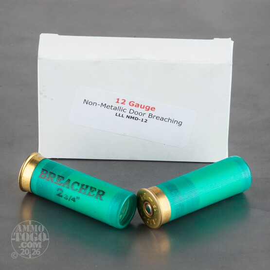 5rds - 12 Gauge Lightfield Non-Metallic Door Breaching Round Ammo 2 3/4