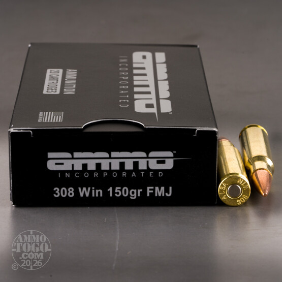 500rds – 308 Win Ammo Inc. 150gr. FMJ Ammo