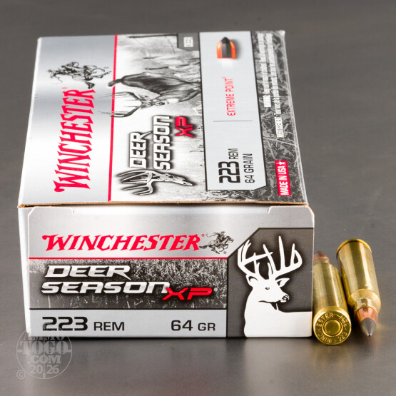 20rds – 223 Rem Winchester Deer Season XP 64gr. Extreme Point Ammo