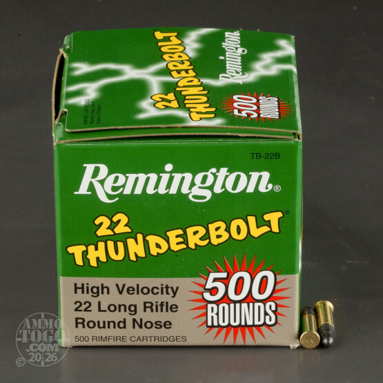 5000rds – 22 LR Remington 22 Thunderbolt 40gr. LRN Ammo