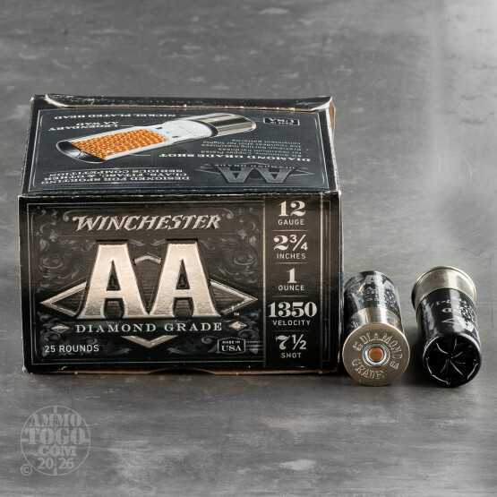 250rds – 12 Gauge Winchester AA Diamond Grade 2-3/4" 1oz. #7.5 Shot Ammo