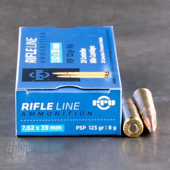 1000rds – 7.62x39 Prvi Partizan 123gr. PSP Ammo