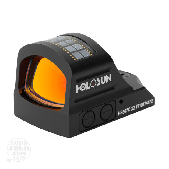 Holosun HS507C X2 1x Red Dot - 1 Dot 32 MOA Ring - Black