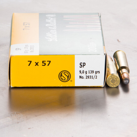 20rds - 7mm Mauser Sellier & Bellot 139gr. SP Ammo